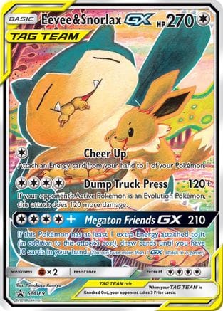 'Pokemon - 'Eevee & Snorlax GX SM169  - Holofoil SM Promos - Promo