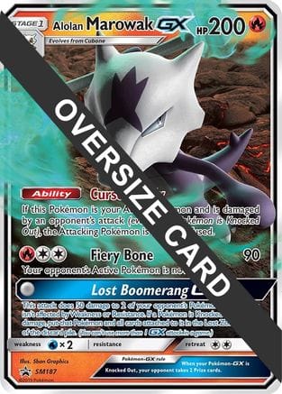 'Pokemon - 'Alolan Marowak GX SM187  - Holofoil Jumbo Cards - Promo