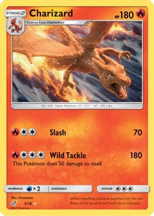 'Pokemon - 'Charizard 005/18  - Holofoil Detective Pikachu - Holo Rare