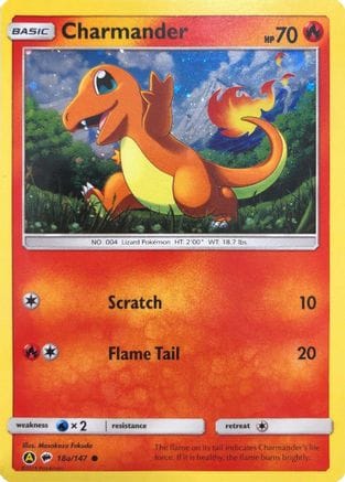 'Pokemon - 'Charmander 18a/147  - Holofoil Alternate Art Promos - Promo