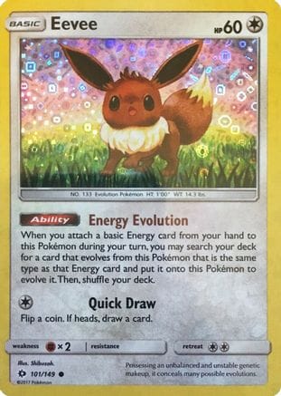 'Pokemon - 'Eevee 101/149  - Holofoil Miscellaneous Cards & Products - Promo