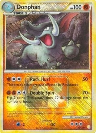 'Pokemon - 'Donphan 040/123  - Reverse Holofoil League & Championship Cards - Promo