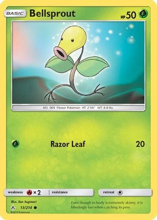 'Pokemon - 'Bellsprout 013  SM  Unbroken Bonds - Common