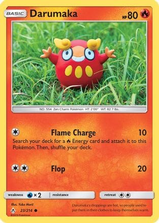 'Pokemon - 'Darumaka 023/214  SM  Unbroken Bonds - Common