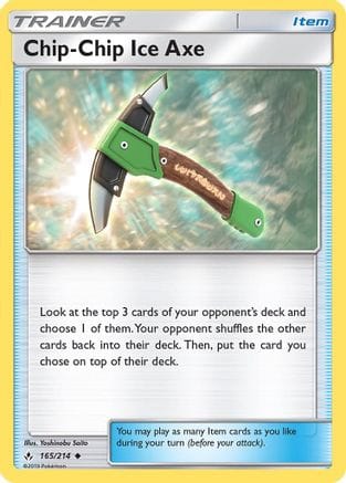 'Pokemon - 'Chip-Chip Ice Axe 165/214  - Reverse Holofoil SM  Unbroken Bonds - Uncommon