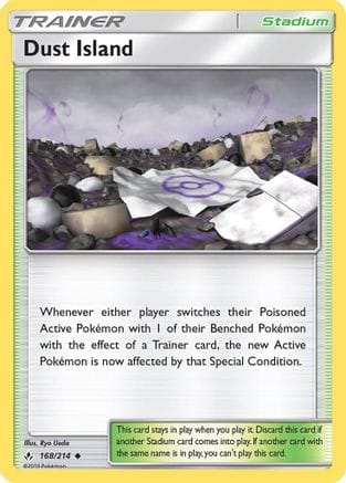 'Pokemon - 'Dust Island 168/214  SM  Unbroken Bonds - Uncommon