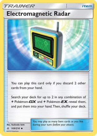 'Pokemon - 'Electromagnetic Radar 169/214  - Reverse Holofoil SM  Unbroken Bonds - Uncommon