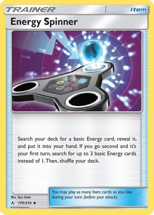 'Pokemon - 'Energy Spinner 170/214  SM  Unbroken Bonds - Uncommon