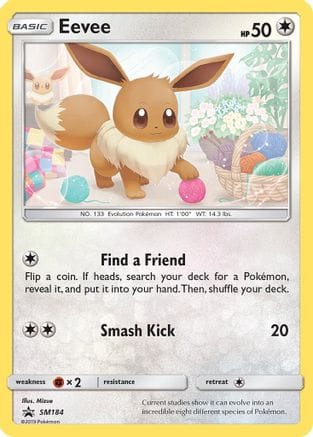 'Pokemon - 'Eevee SM184  - Holofoil SM Promos - Promo