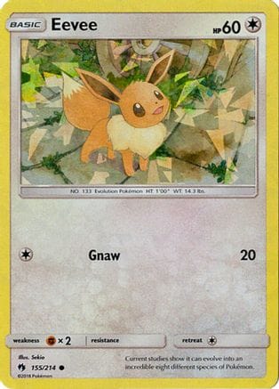 'Pokemon - 'Eevee 155/214  - Holofoil Deck Exclusives - Common