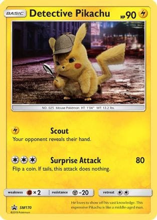 'Pokemon - 'Detective Pikachu SM170  - Holofoil SM Promos - Promo