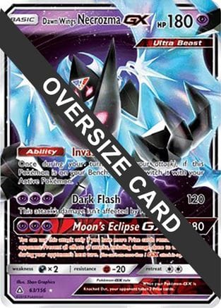 'Pokemon - 'Dawn Wings Necrozma GX 063/156  - Holofoil Jumbo Cards - Promo