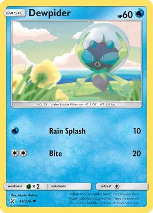 'Pokemon - 'Dewpider 048/236  SM  Unified Minds - Common