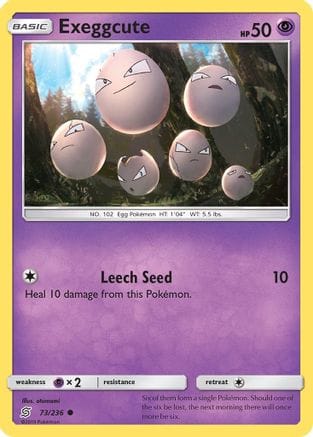 'Pokemon - 'Exeggcute 073/236  SM  Unified Minds - Common