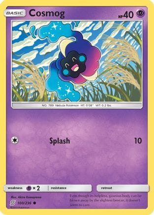 'Pokemon - 'Cosmog 100/236  SM  Unified Minds - Common