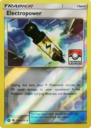 'Pokemon - 'Electropower 172a/214  - Reverse Holofoil League & Championship Cards - Promo