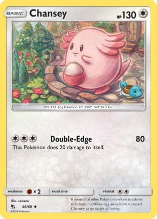 'Pokemon - 'Chansey 046/68  Hidden Fates - Uncommon