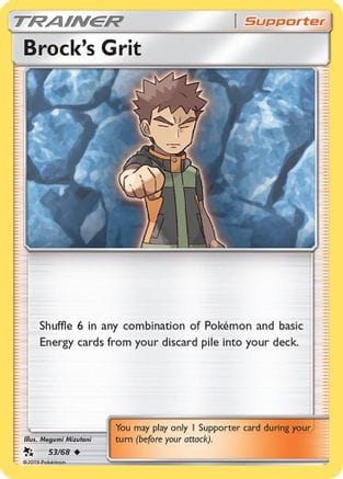 'Pokemon - 'Brock's Grit 053/68  Hidden Fates - Uncommon