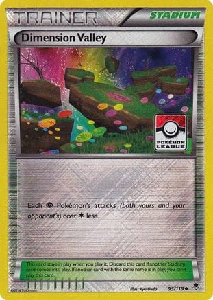 'Pokemon - 'Dimension Valley 093/119  - Reverse Holofoil League & Championship Cards - Promo