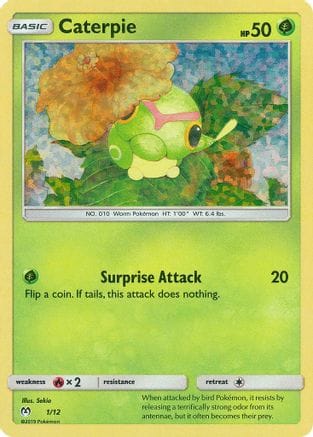 'Pokemon - 'Caterpie 001/12  - Holofoil McDonalds Promos 2019 - Promo