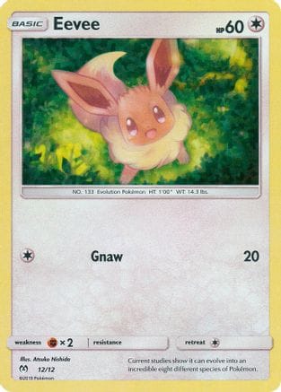 'Pokemon - 'Eevee 012/12  - Holofoil McDonalds Promos 2019 - Promo