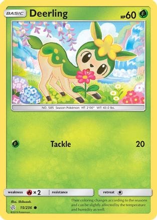 'Pokemon - 'Deerling 015/236  SM  Cosmic Eclipse - Common
