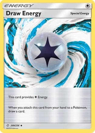 'Pokemon - 'Draw Energy 209/236  SM  Cosmic Eclipse - Uncommon