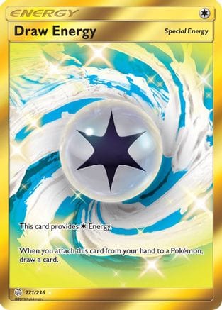 'Pokemon - 'Draw Energy (Secret) 271  - Holofoil SM  Cosmic Eclipse - Secret Rare
