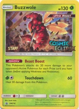 'Pokemon - 'Buzzwole SM218  - Holofoil SM Promos - Promo
