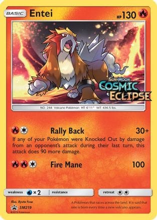 'Pokemon - 'Entei SM219  - Holofoil SM Promos - Promo