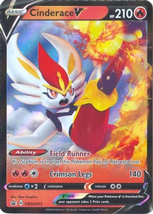 'Pokemon - 'Cinderace V SWSH015  - Holofoil SWSH Sword & Shield Promo Cards - Promo