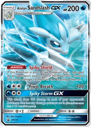 'Pokemon - 'Alolan Sandslash GX SM236  - Holofoil SM Promos - Promo