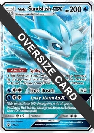 'Pokemon - 'Alolan Sandslash GX SM236  - Holofoil Jumbo Cards - Promo
