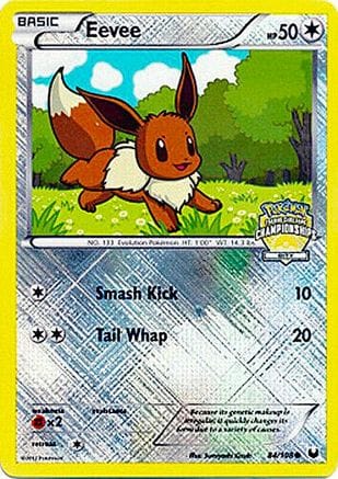 'Pokemon - 'Eevee 084/108  - Reverse Holofoil League & Championship Cards - Promo