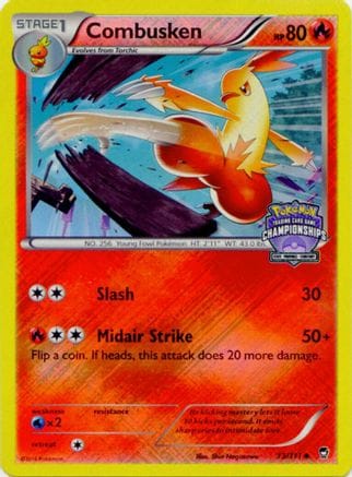 'Pokemon - 'Combusken 013/111  - Reverse Holofoil League & Championship Cards - Promo