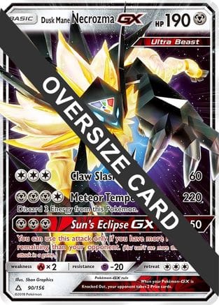 'Pokemon - 'Dusk Mane Necrozma GX 090/156  - Holofoil Jumbo Cards - Promo