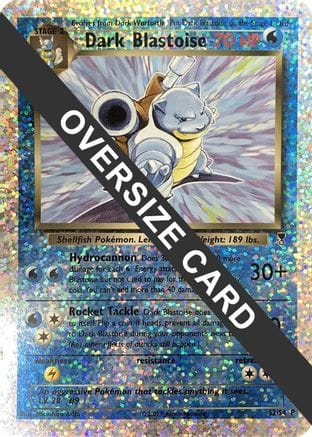 'Pokemon - 'Dark Blastoise 0S2/S4  - Reverse Holofoil Jumbo Cards - Promo