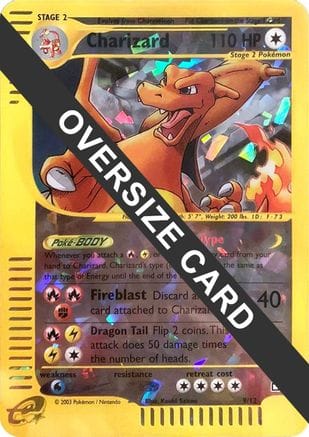 'Pokemon - 'Charizard 009/12  - Reverse Holofoil Jumbo Cards - Promo