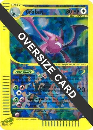 'Pokemon - 'Crobat 010/12  - Reverse Holofoil Jumbo Cards - Promo