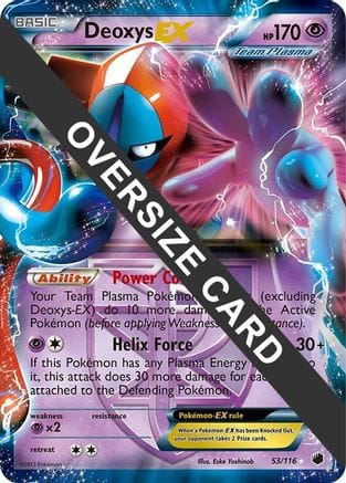 'Pokemon - 'Deoxys EX 053/116  - Holofoil Jumbo Cards - Promo