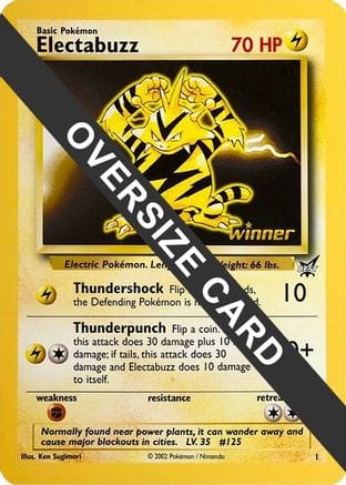 'Pokemon - 'Electabuzz 001  Jumbo Cards - Promo