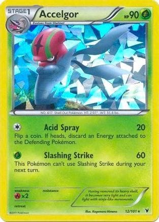 'Pokemon - 'Accelgor 012/101  - Holofoil Deck Exclusives - Holo Rare