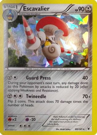 'Pokemon - 'Escavalier 080/101  - Holofoil Deck Exclusives - Holo Rare
