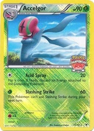 'Pokemon - 'Accelgor 012/101  - Reverse Holofoil League & Championship Cards - Promo