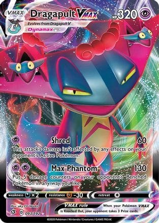'Pokemon - 'Dragapult VMAX 093/192  - Holofoil SWSH02 Rebel Clash - Ultra Rare