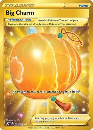 'Pokemon - 'Big Charm (Secret) 206/192  - Holofoil SWSH02 Rebel Clash - Secret Rare