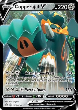 'Pokemon - 'Copperajah V SWSH030  - Holofoil SWSH Sword & Shield Promo Cards - Promo