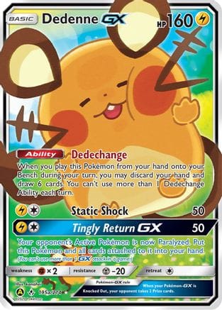 'Pokemon - 'Dedenne GX 195a/214  - Holofoil Alternate Art Promos - Promo