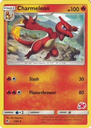 'Pokemon - 'Charmeleon 008/68  Battle Academy - Promo