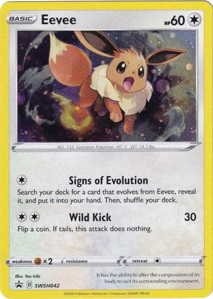 'Pokemon - 'Eevee SWSH042  - Holofoil SWSH Sword & Shield Promo Cards - Promo